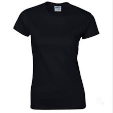Women's Plain Tshirt - BLACK